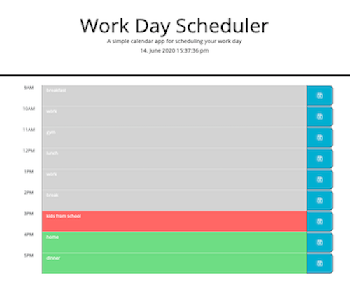 Day Schedule